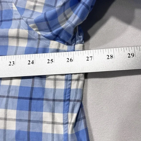 Vineyard Vines Mens Blue White Slim Fit Murray Button Down Long Sleeve Shirt XL - Picture 8 of 9